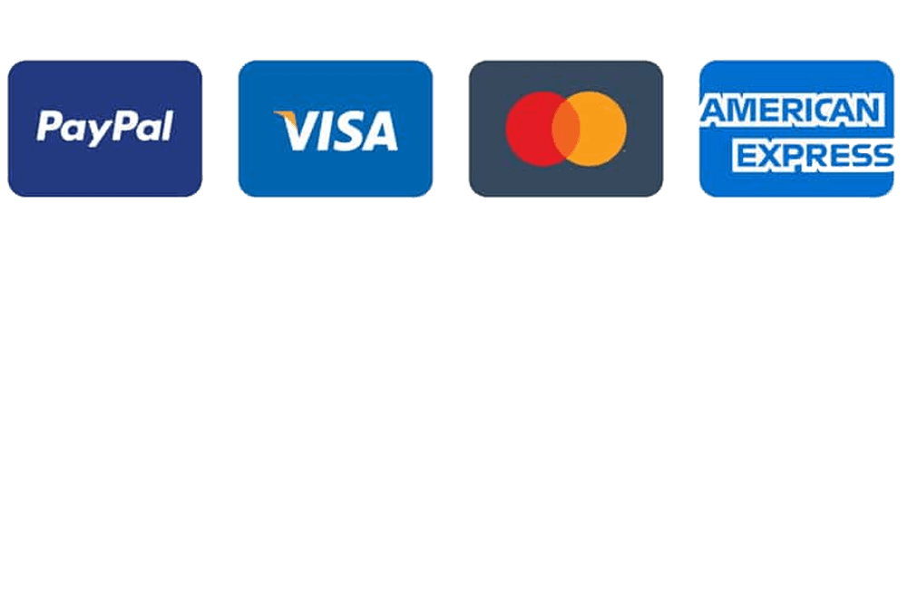 Paypal | Visa | MasterCard | AmericanExpress | Discover | Windows | Mac | 30 días de garantía de devolución de dinero